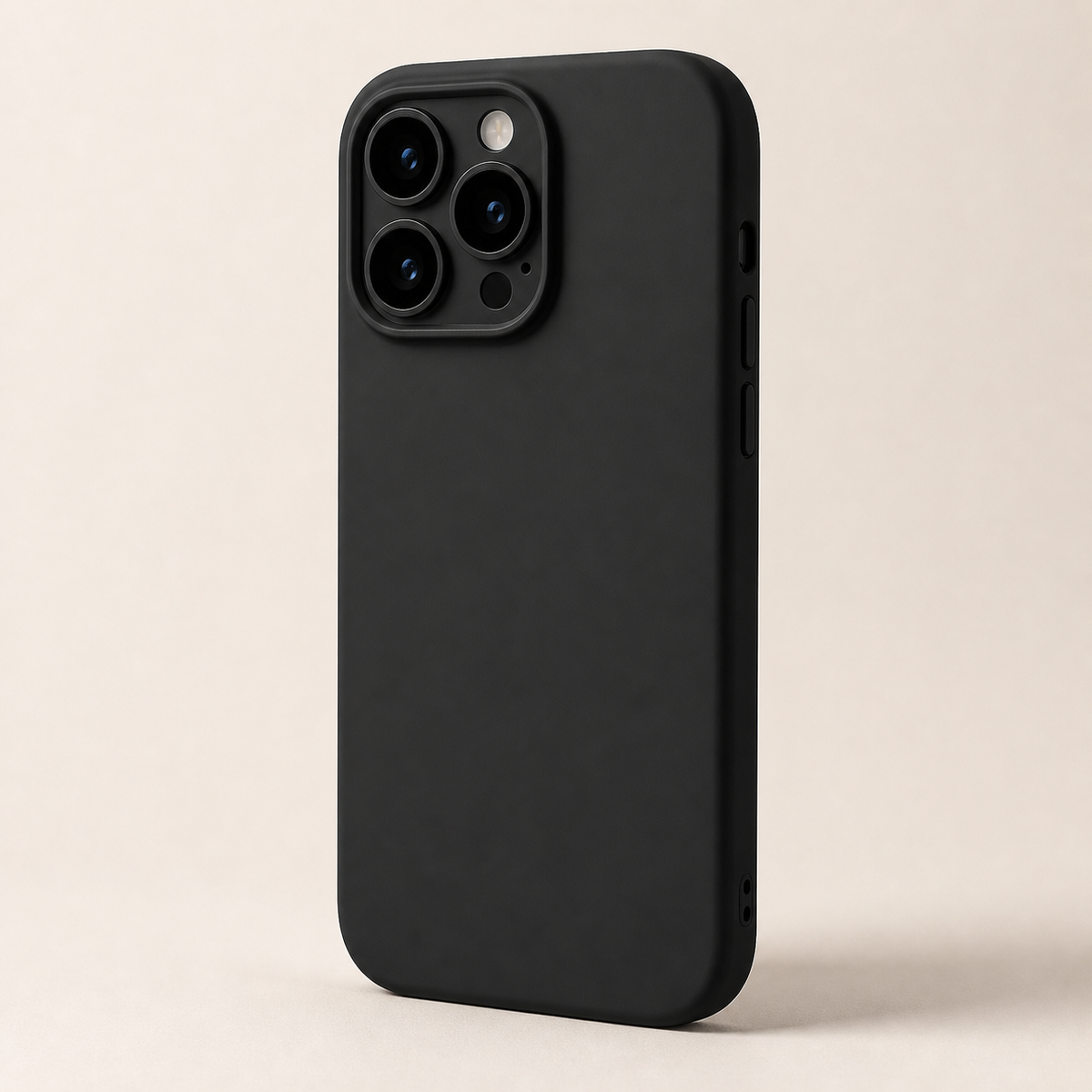 Cover in silicone nera vista di fronte