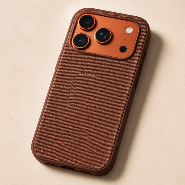Cover in tessuto tecnico marrone