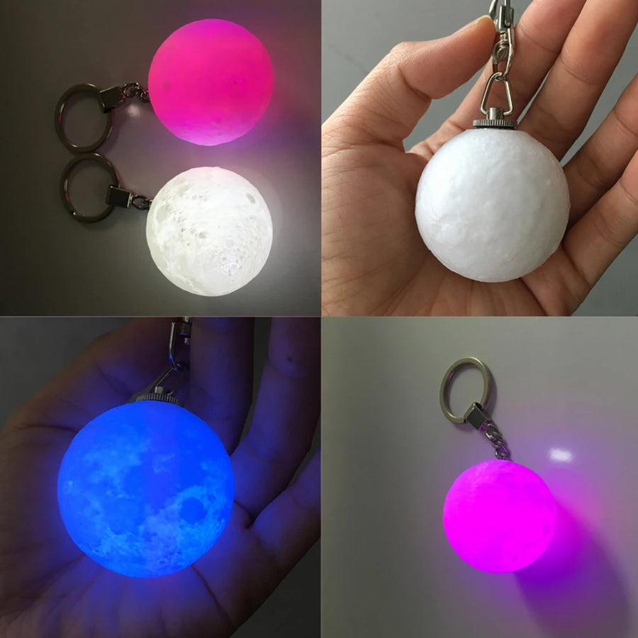 3D Moon Lamp — Color-Changing LED Night Light with Touch Control | USB Rechargeable