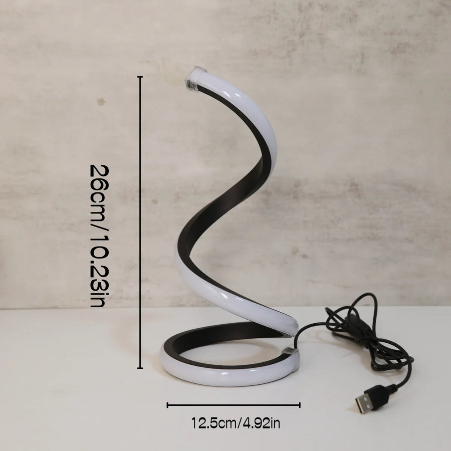 Modern Spiral LED Desk Lamp