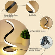 Modern Spiral LED Desk Lamp