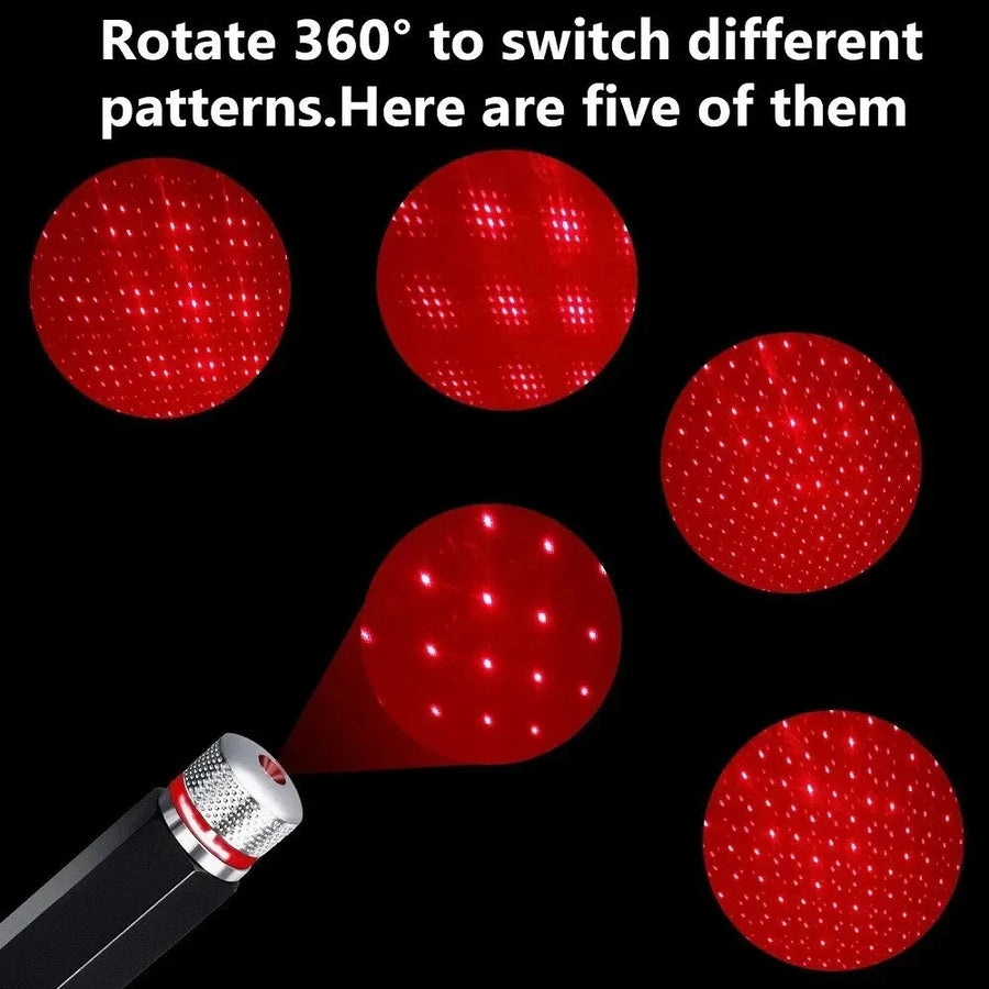 Mini USB Star Projector — LED Starry Sky Atmosphere Light for Car, Room & Desktop