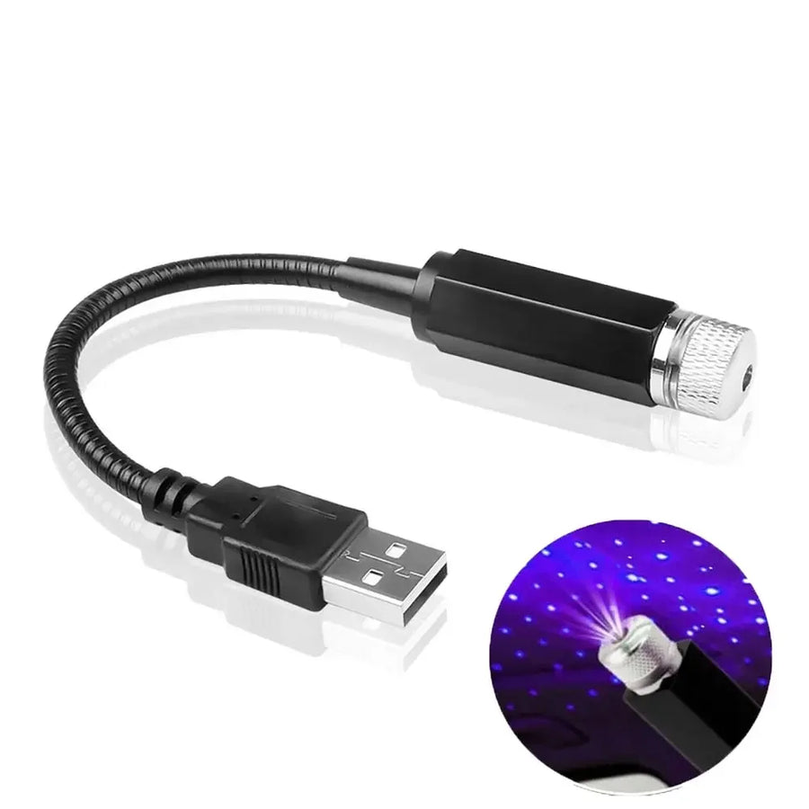Mini USB Star Projector — LED Starry Sky Atmosphere Light for Car, Room & Desktop