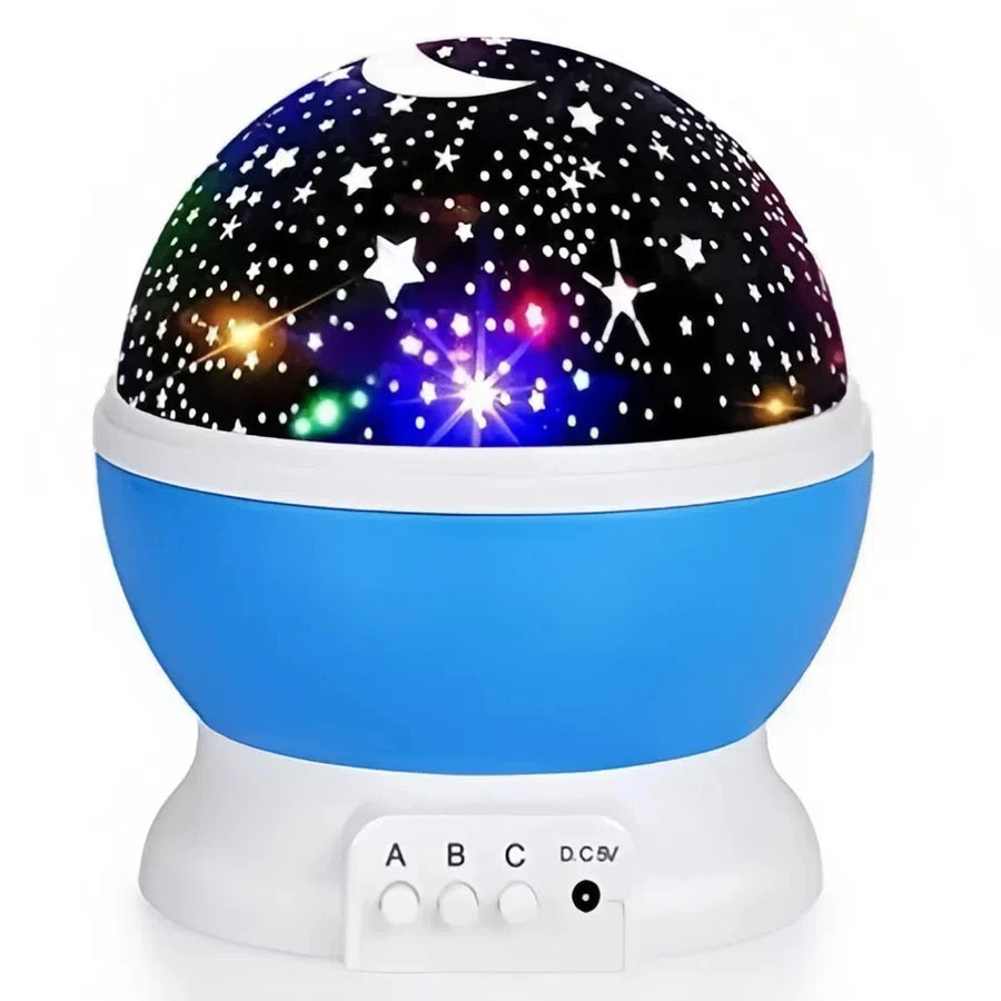 Rotating Galaxy Projector — Star & Moon LED Night Light for Bedroom Ambiance