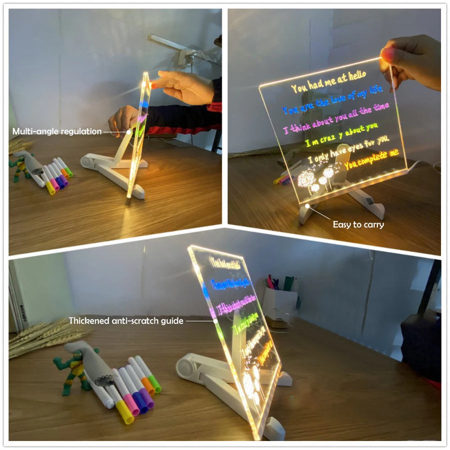 LED Acrylic Note Board