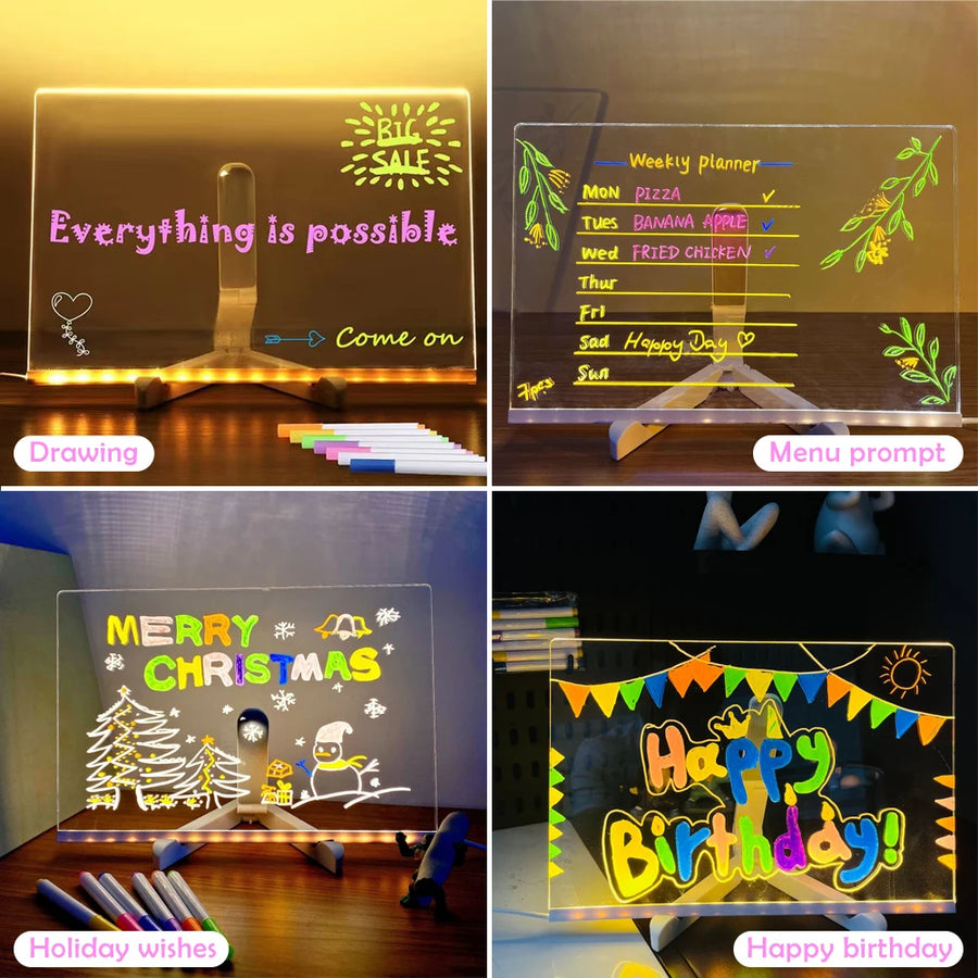 LED Acrylic Note Board