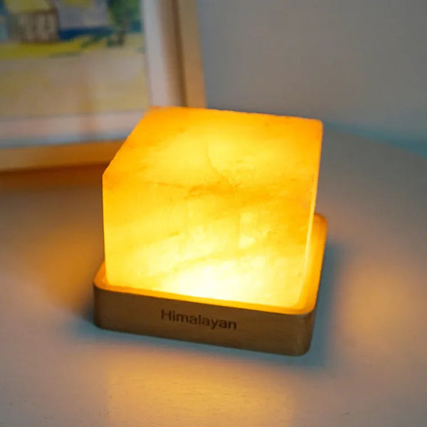 Himalayan Crystal Salt Lamp with Remote