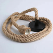 Vintage Hemp Rope Pendant Light