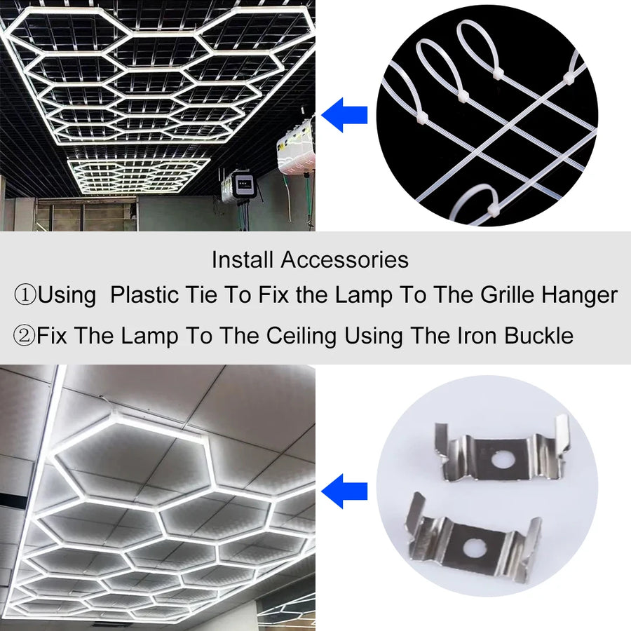 Hexagon Garage Ceiling Lights
