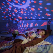 Rotating Galaxy Projector — Star & Moon LED Night Light for Bedroom Ambiance