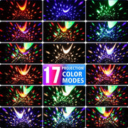 Rotating Galaxy Projector — Star & Moon LED Night Light for Bedroom Ambiance