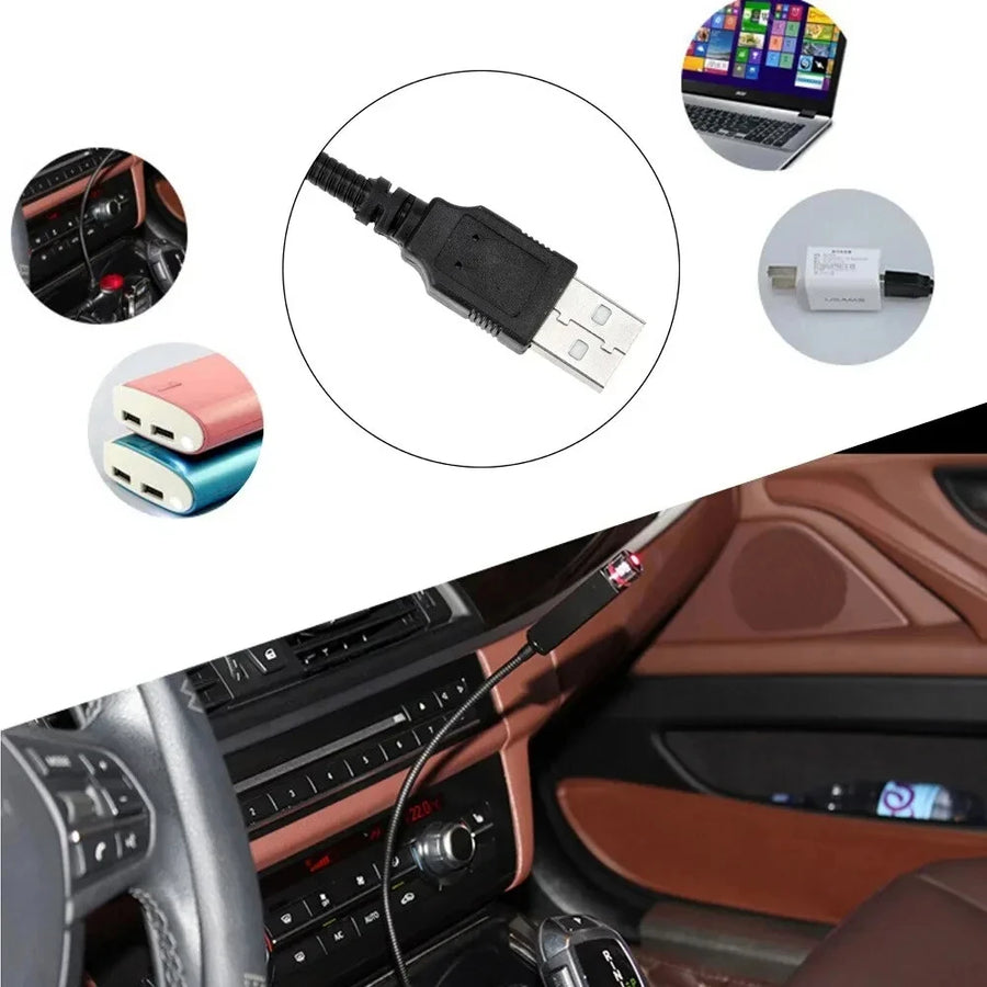 Mini USB Star Projector — LED Starry Sky Atmosphere Light for Car, Room & Desktop