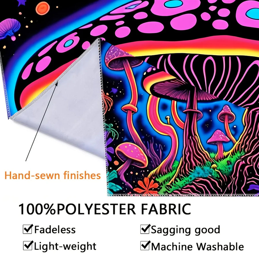 Psychedelic Mushroom Tapestry