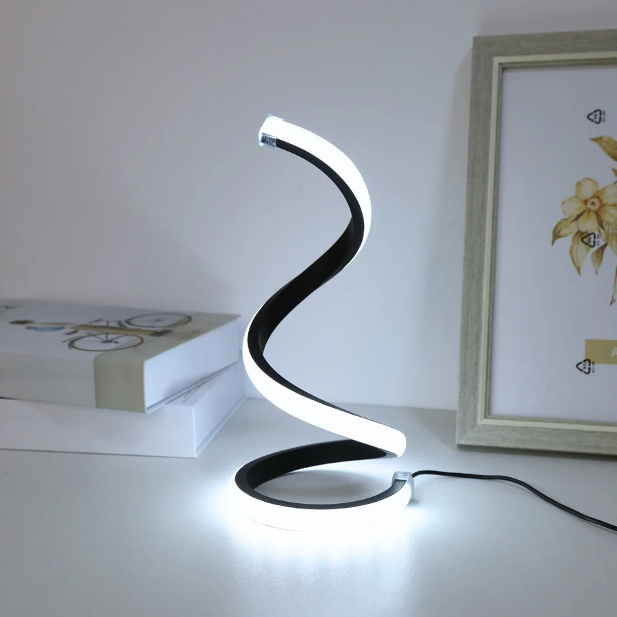 Modern Spiral LED Desk Lamp