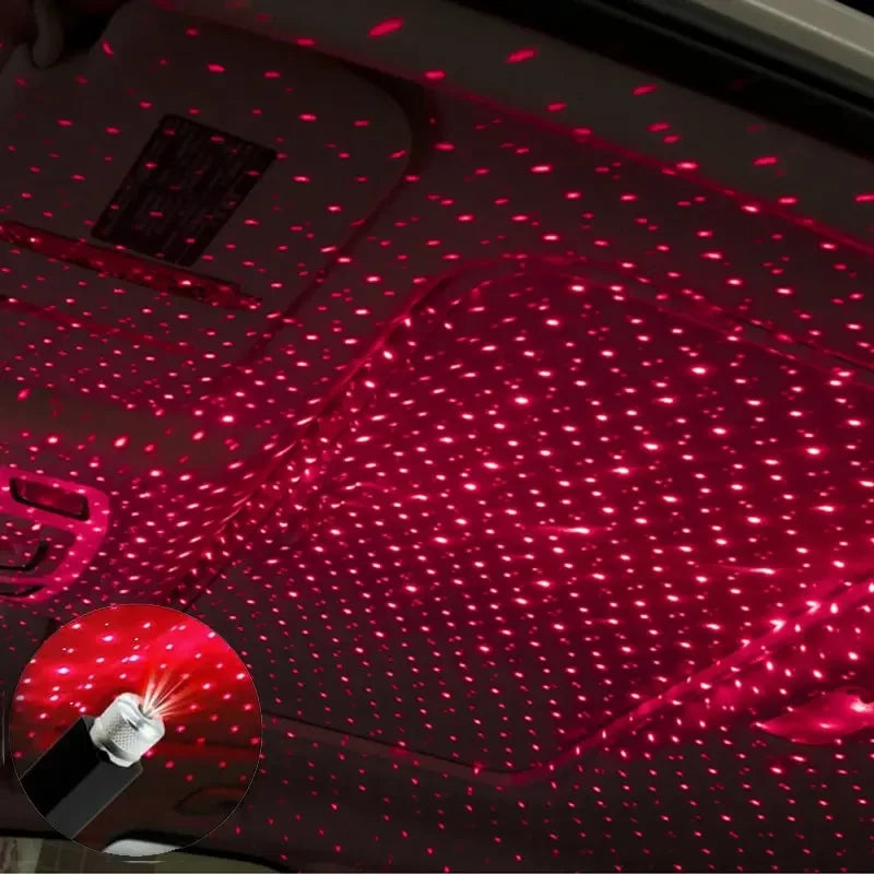 Mini USB Star Projector — LED Starry Sky Atmosphere Light for Car, Room & Desktop