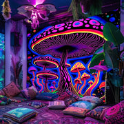 Psychedelic Mushroom Tapestry