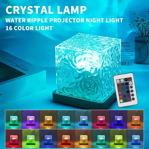 Water Ripple Projector Night Light