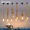 Vintage Hemp Rope Pendant Light