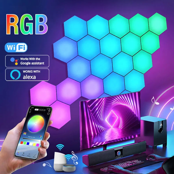 Hexagon RGB Wall Light Panels