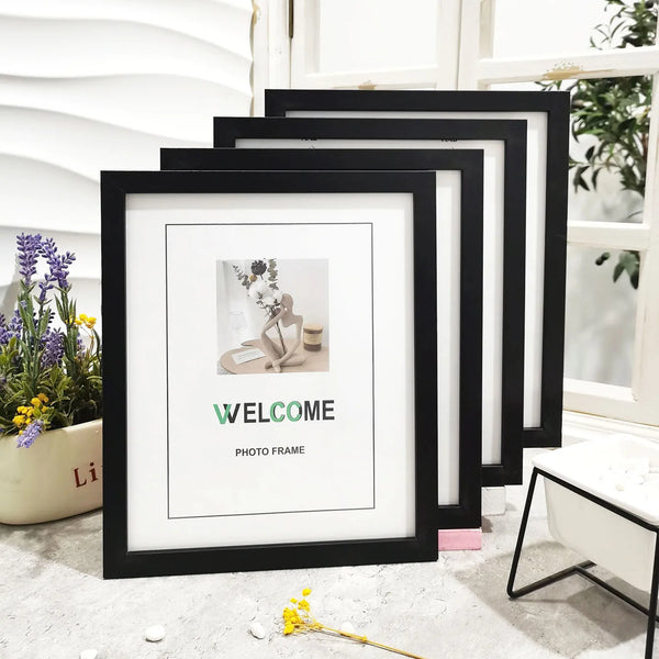 4-Piece Wooden Photo Frame Set